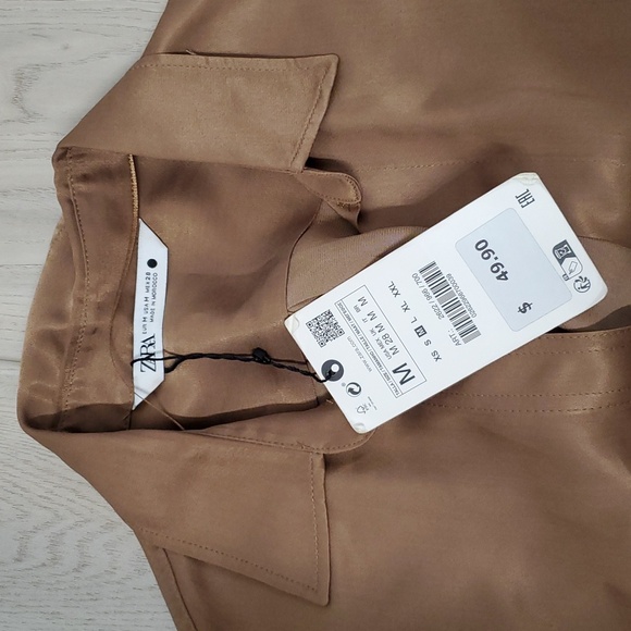 Zara Satin Pant Blouse Set size M - Picture 3 of 7